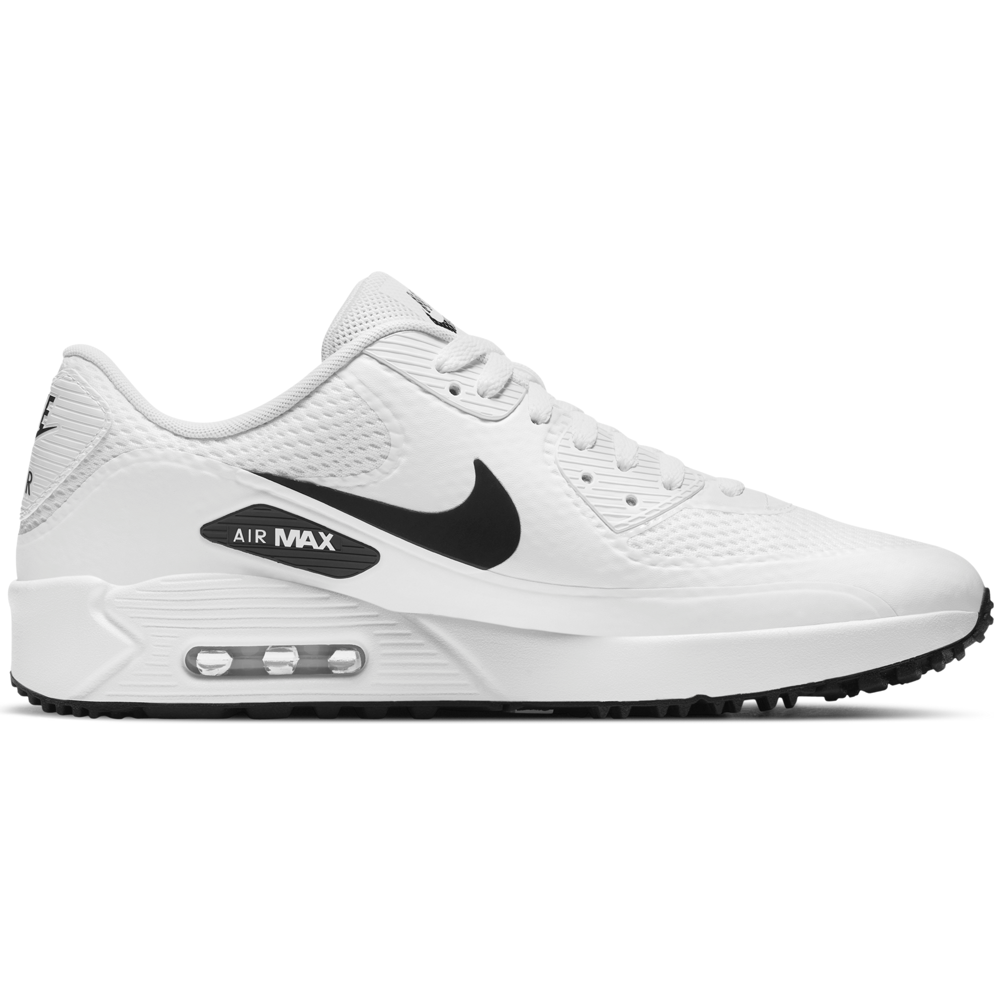 Air Max 90 G Spikeless Golf Shoe - White/Black | NIKE | Golf Shoes 